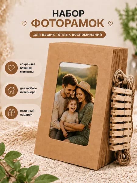 Набор фоторамок на стену 10 шт. 9,8х13,2 см, рамка для фото
