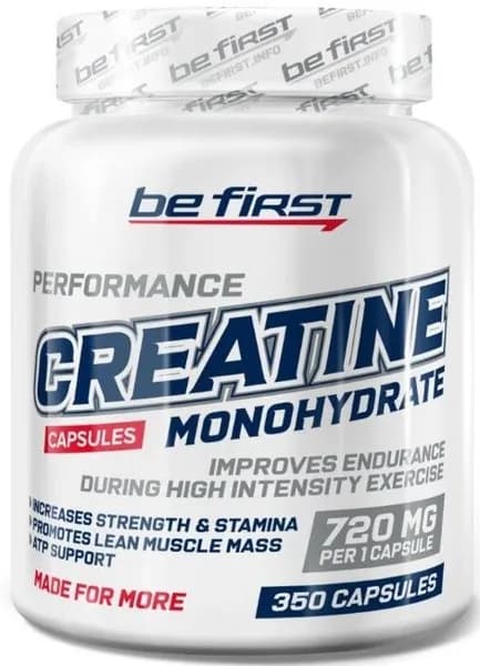 Креатин моногидрат в капсулах 350 шт спорт пит для энергии Be First Creatine Monohydrate Capsules