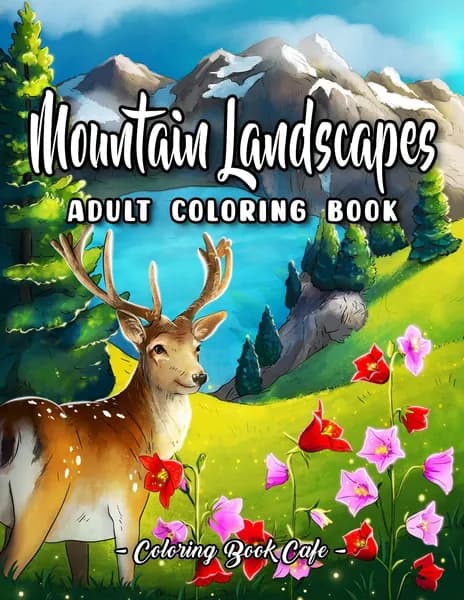 Раскраска Антистресс Горные пейзажи (Mountain Landscapes), А5