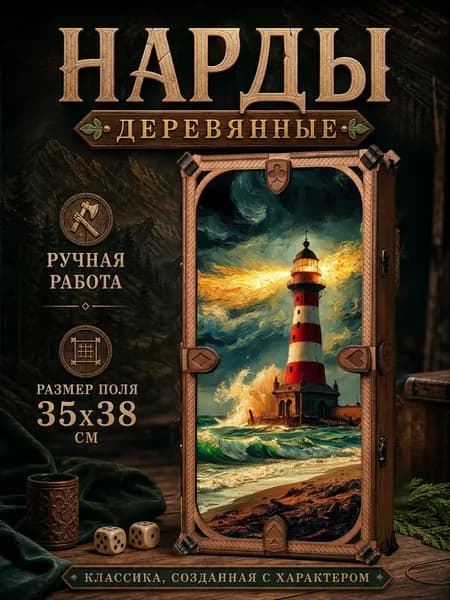 Нарды с принтом "Маяк"