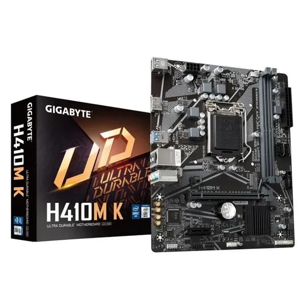 Материнская плата LGA1200, DDR4, Micro-ATX, Intel Q470, Gigabyte (H410M K 2.0)