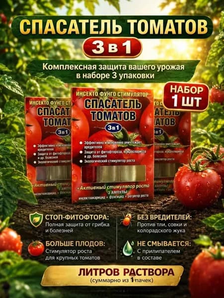 Спасатель томатов 3 в 1, 1 упаковки