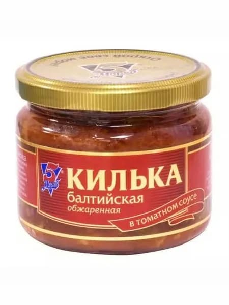 Килька 5 Морей Балтийская в томатном соусе 270 г