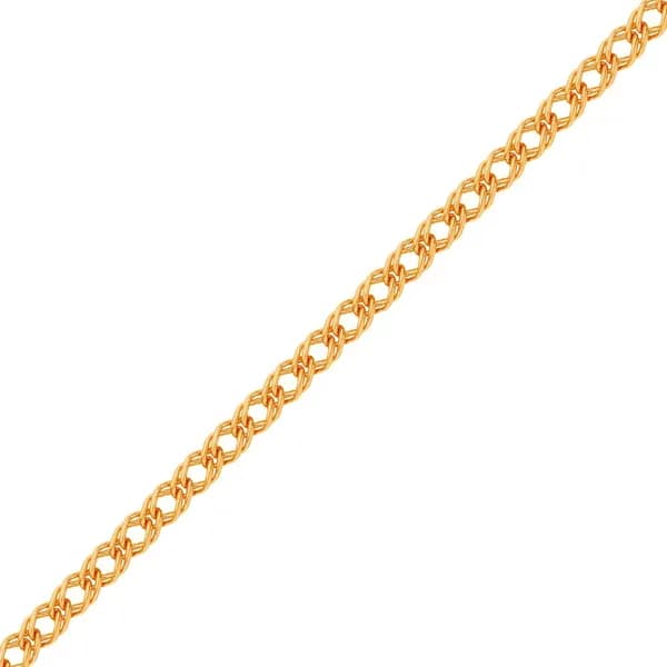 Браслет ромб двойной из красного золота 375 пробы 585GOLD