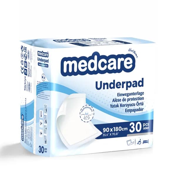 MEDCARE пеленки 90*180 см 30шт ( 900 мл)
