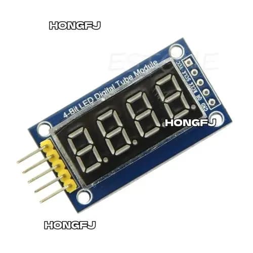(1 шт.) 4-значный цифровой ламповый модуль Arduino, светодиодный дисплей, четырехзначный драйвер serial 595, красная цифровая трубка диаметром 0,36 дюйма