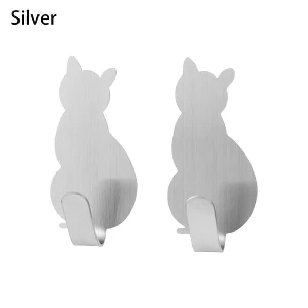 2pcs Кошка Шаблон Крючки