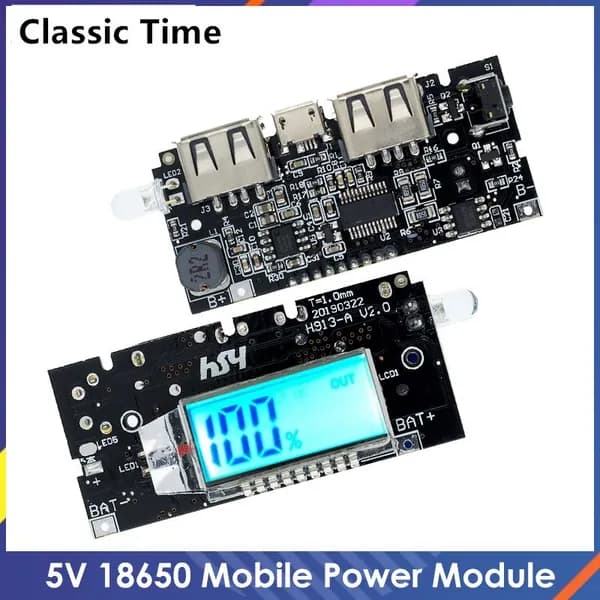 Двойной USB 5V 1A 2.1A 18650 Зарядное устройство PCB Модуль питания для телефона DIY LED LCD Плата модуля
