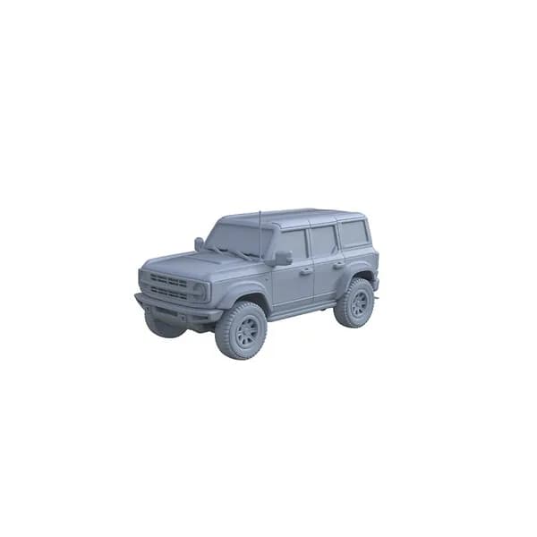 Сборная модель 1/350: 3D-печать ретро-внедорожника SUV, DIY раскраска, коллекционная модель для энтузиастов