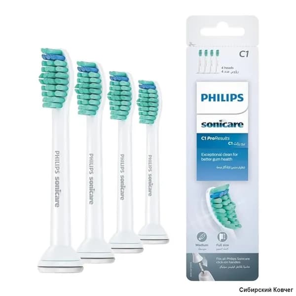 Применимо к сменной головке электрической зубной щетки Philips ProResults C1 4 шт