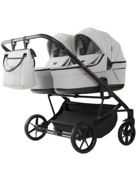 Коляска для двойни Adamex LEO DUO (2в1) DUO-TK72 - Бежевый