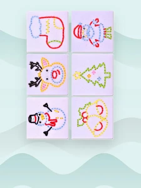 Развивающая игрушка для шитья, - Рождество