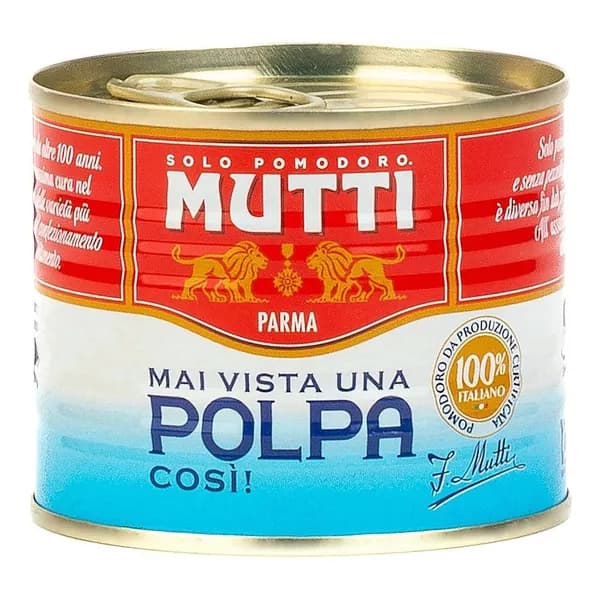 Мелконарезанные томаты Mutti, помидоры в собственном соку, 210 г