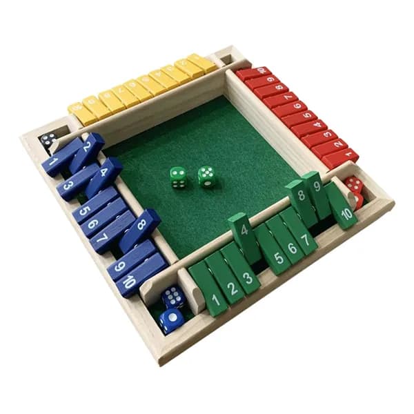 Деревянная настольная игра Shut the Box для вечеринок