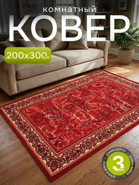 Ковер комнатный 200х300 с ворсом на кухню