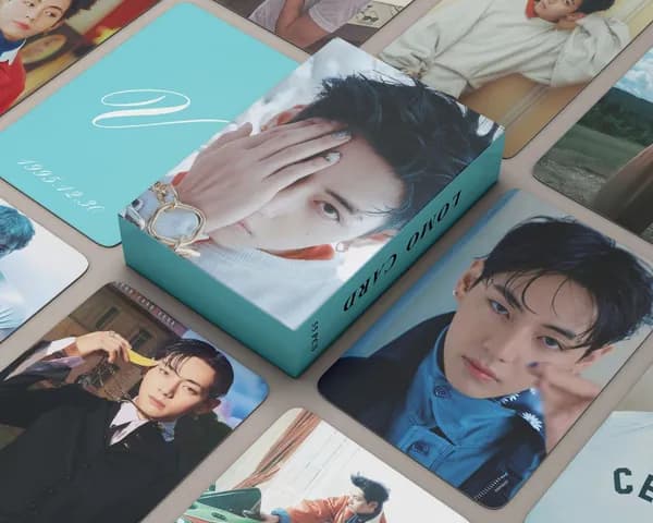 KPOP 55pcs/Box BTS SOLO V голографические фотокарточки Taehyung KPOP лазерные LOMO карты