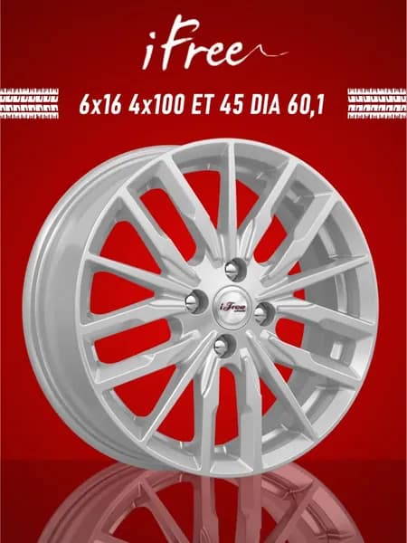 iFree Миконос Колесный диск Литой 16x6" PCD4х100 ET45 D60.1