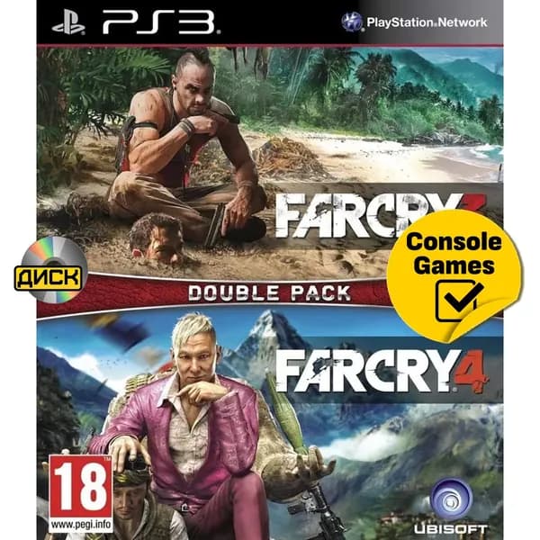 Игра PS3 Far Cry 3 + Far Cry 4 (PlayStation 3