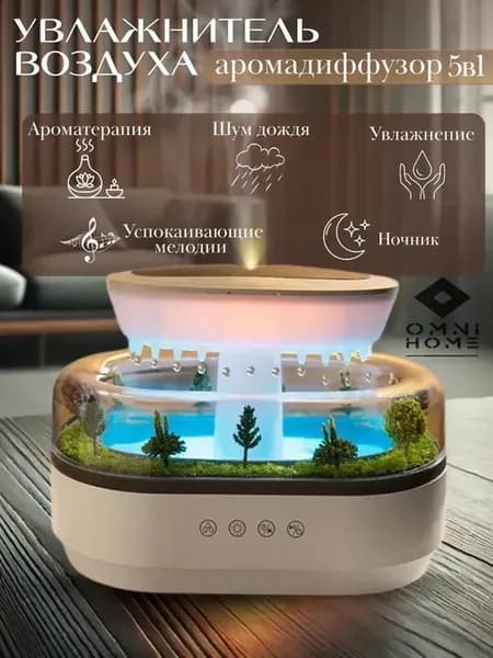 Ночник увлажнитель со звуками природы и белым шумом