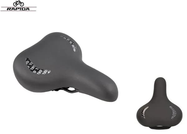 Седло для велосипеда комфортное 275х210 мм, AZ-6043 GEL, Comfort Series, гелевое, с замком.