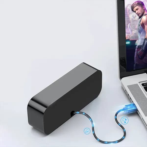 USB-колонки с автоматическим звучанием и базой данных для ноутбука