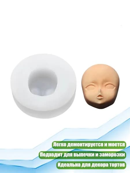 Форма для лица куклы, - 6