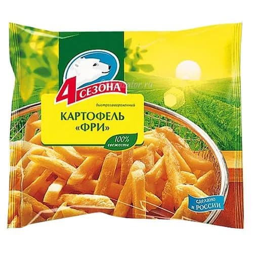 Картофель ФРИ 10*10 4 сезона 900 гр