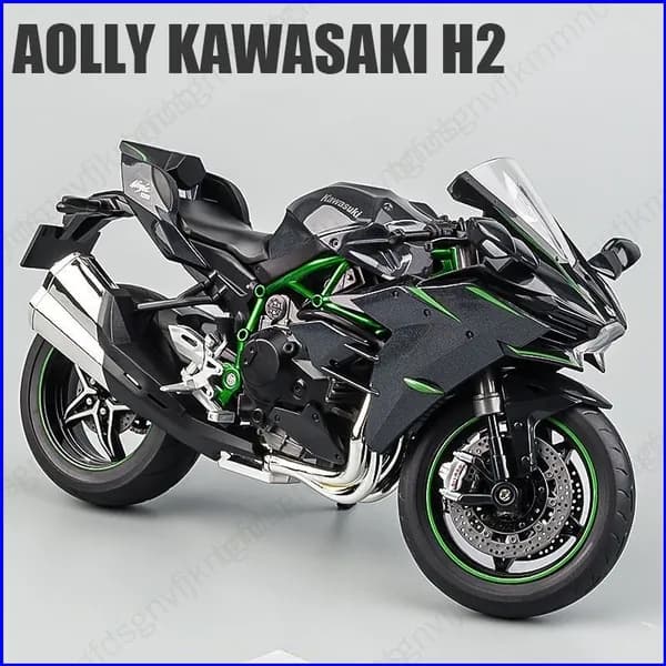 Модель мотоцикла 1:18 Кавасаки Ниндзя H2 R