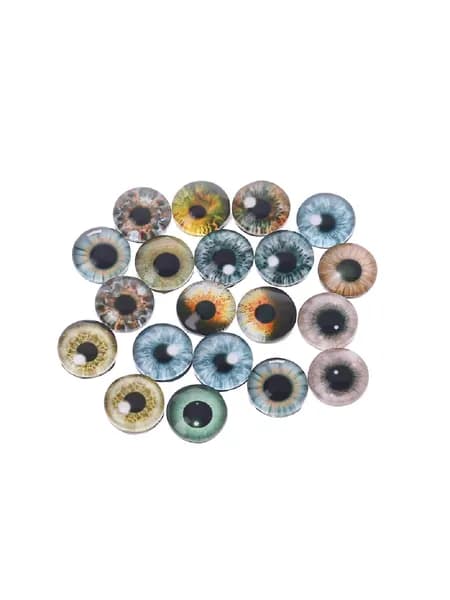 1 упаковка из 10 пар аксессуаров для глаз животных YJ314-8mm YYPP