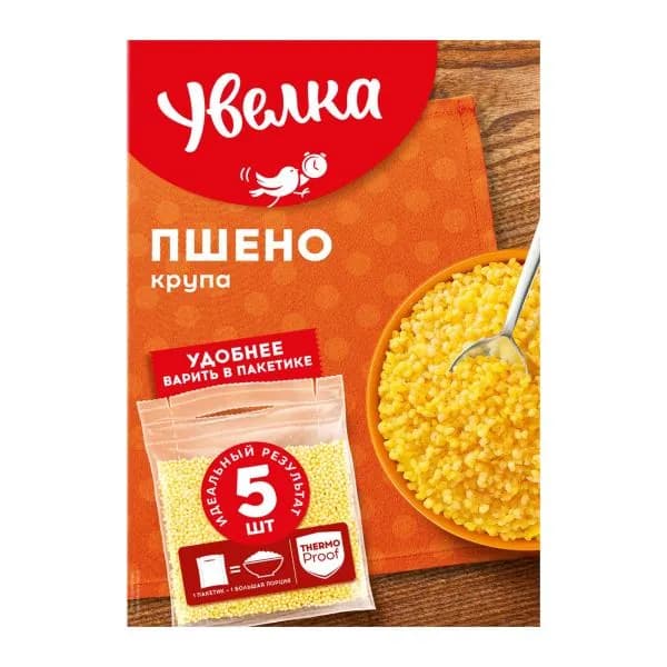 Крупа Увелка Пшено 5пак*80г