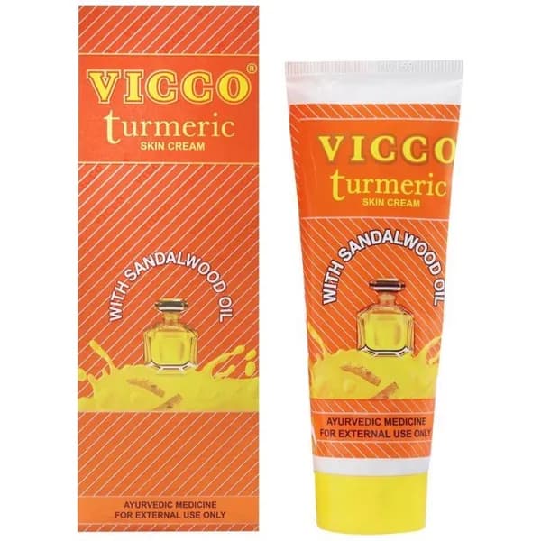 Крем для лица Викко Турмерик экстракт куркумы и сандаловое масло (Vicco Turmeric), 30 мл