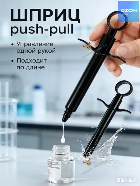 Шприц для введения анального лубриканта, смазки для фистинга.