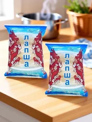 Лапша Фунчоза, крахмальная, 2 упаковки - 1000 гр