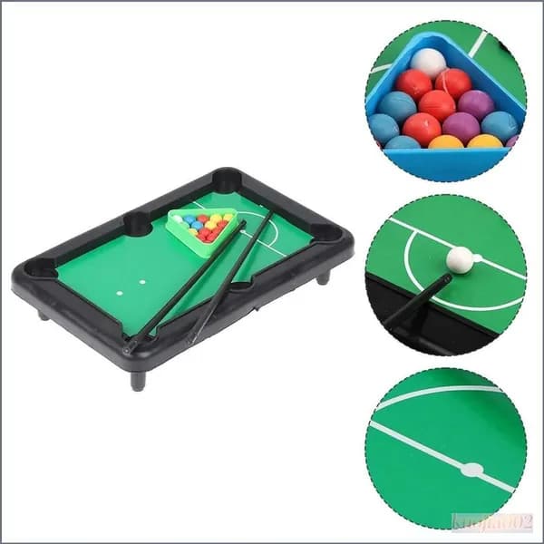 Игрушка-симулятор бильярда, настольная, портативная, зеленая