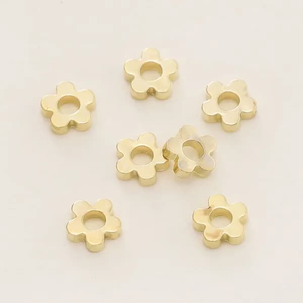 бусины для рукоделия, цвет золота 14k, 20шт.