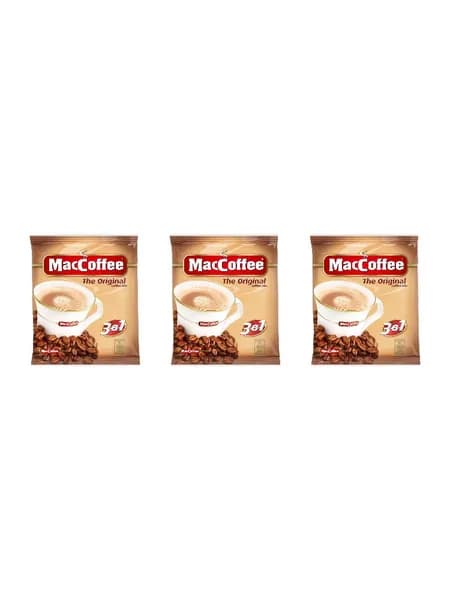 MacCoffee Напиток кофейный 3в1, 25 саше, 510 г, 3 шт