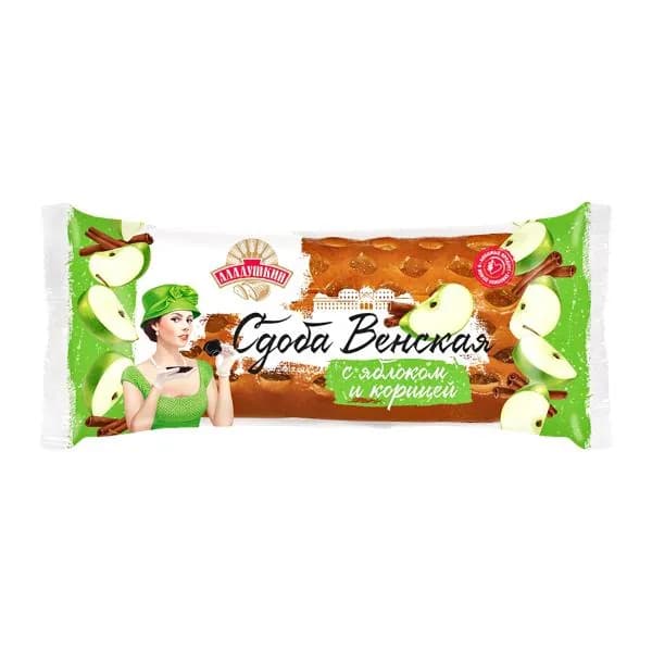 Сдоба Венская с яблоком и корицей Дарница 200г