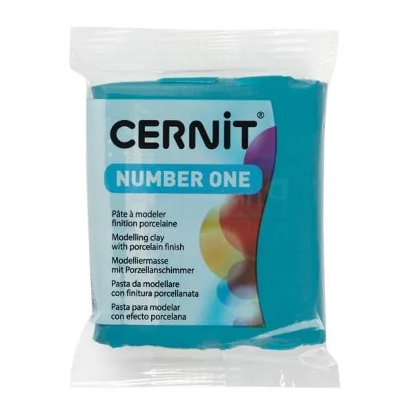 Полимерная глина Cernit Number One 230 цвет синяя утка 56 гр.