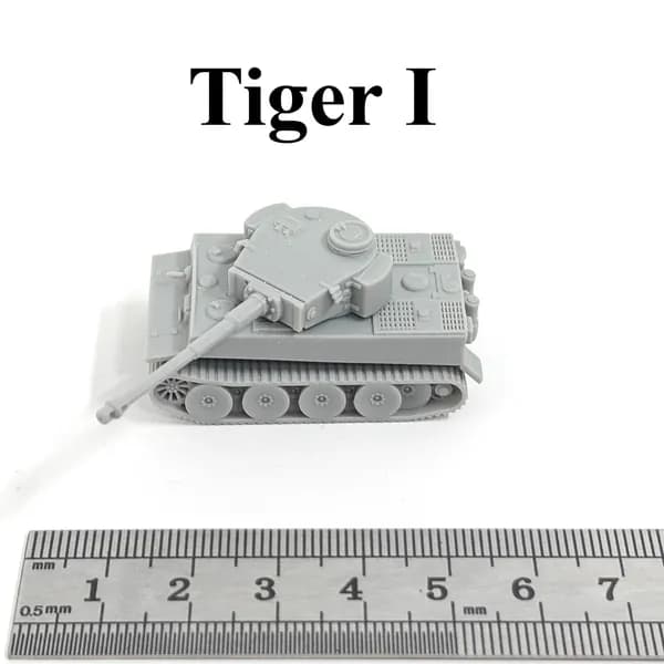 Миниатюрная модель танка в масштабе 1:144, напечатанная на 3D-принтере, из смолы, основные боевые танки Германии Второй мировой войны Tiger I/Tiger II/Panther/Panzer IV