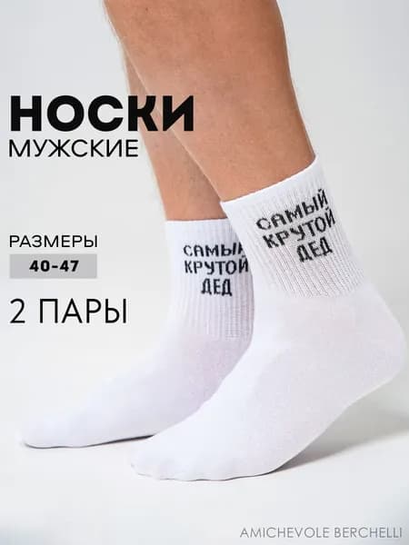 Носки AMICHEVOLE BERCHELLI мужские семейные носки, 2 пары
