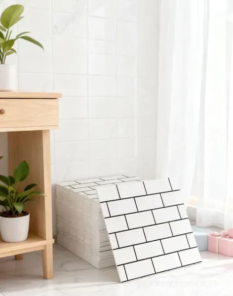 Эксклюзивные моющиеся обои для кухни 30x30 см с фольгой, 10 самоклеющихся панелей