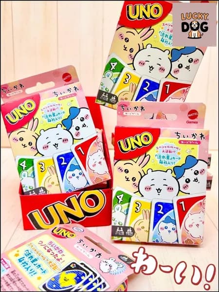 Кобрендовая карточная игра UNO от Chikawa, Подходит для игры 2-10 человек, Семейная вечеринка, Праздничная развлекательная атмосфера, 1 шт