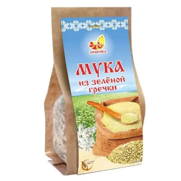 Мука из зеленой гречки цельнозерновая ДИВИНКА 300 г