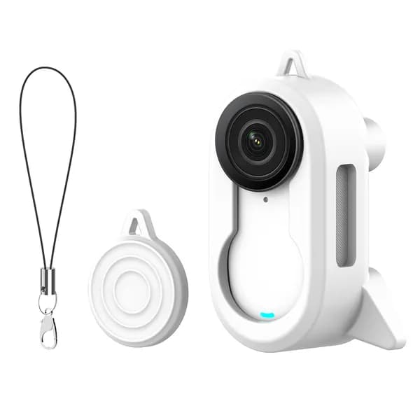 Чехол для Insta360 GO3S и GO3 из силикона белого цвета