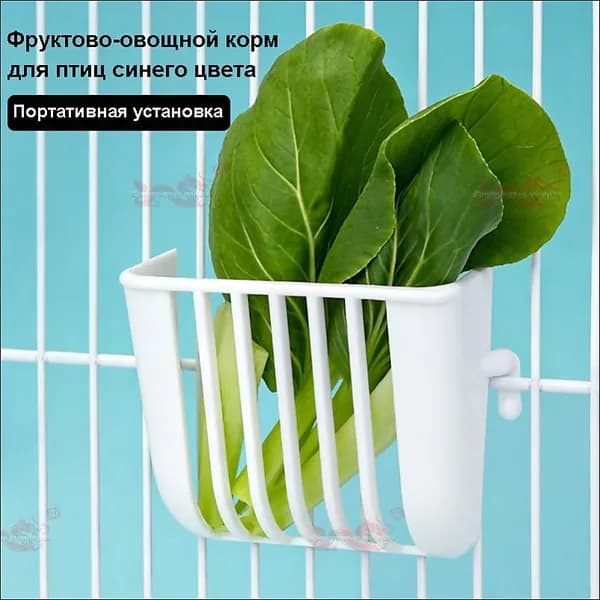 Подвесная кормушка для попугаев и насест, каркас клетки, 1 штука