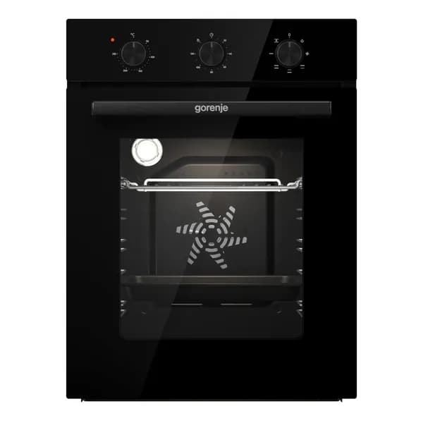 Духовой шкаф Gorenje BO4525E02BG, встраиваемый, ширина 45 см., класс А, 49 л, Утапливаемые переключатели, Черный