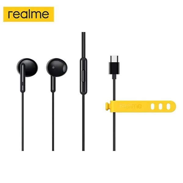 realme Наушники проводные с микрофоном realme buds classic, USB Type-C, черный