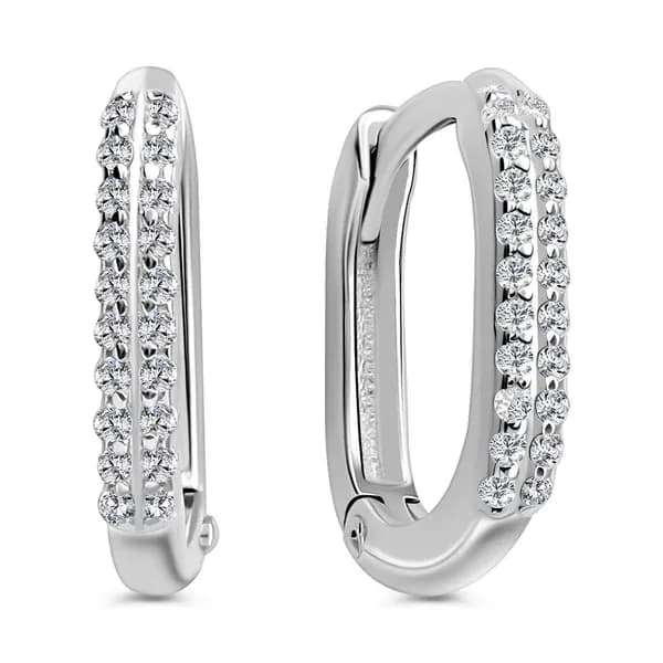 Серьги женские с фианитами серебро 925 пробы 585GOLD