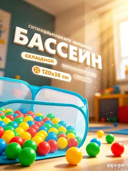 Манеж детский складной сухой бассейн для шаров SIMA LAND