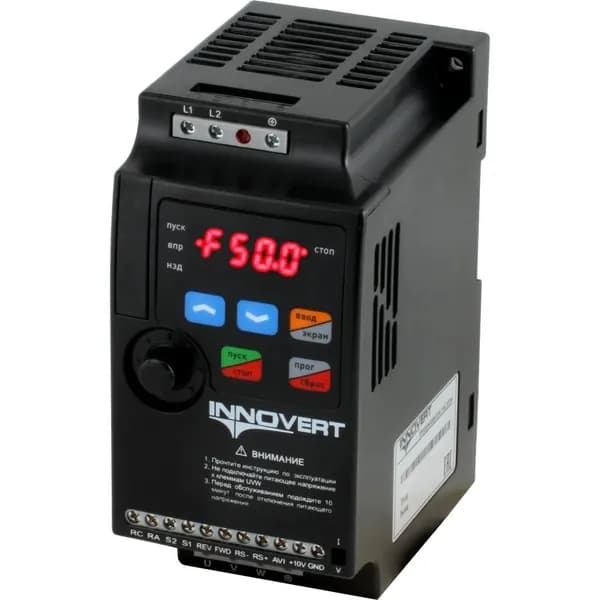 Преобразователь INNOVERT ISD mini PLUS, выходной ток 1.5 А 0,25 кВт вх: 1ф x 220В / вых: 3ф х 220В ISD251M21E